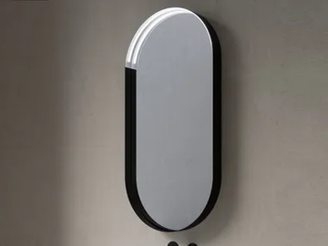 LONG ISLAND - Oval mirror with integrated lighting by LASA IDEA - view 2